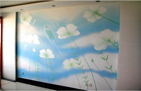 原阳县画墙绘怎么画好白云的蓬松感？