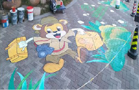 原阳县夏季画地面彩绘会遇到的问题