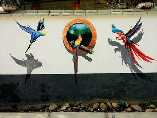 原阳县视觉错位-3D墙绘设计