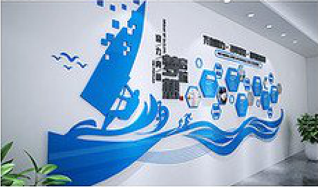 原阳县海浪主题文化墙如何设计？