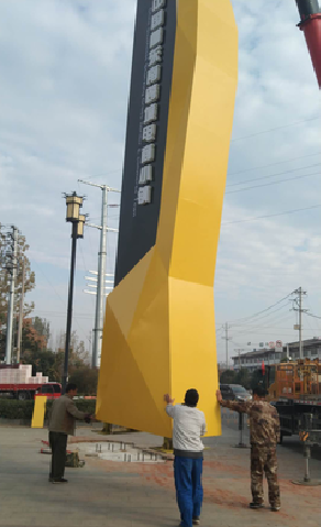 原阳县标识标牌的安装方法。