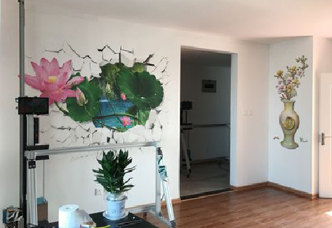 原阳县墙体彩绘相比墙纸的优势。