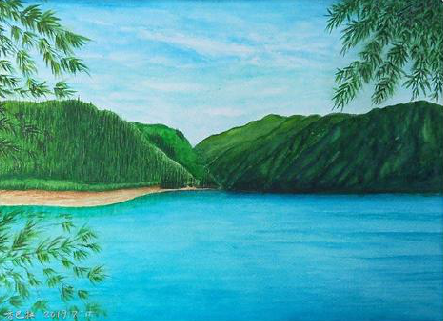 原阳县在墙绘中，如何绘画绿水青山？