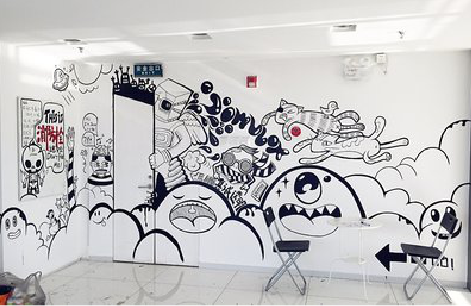 原阳县手绘墙并非传统涂鸦。