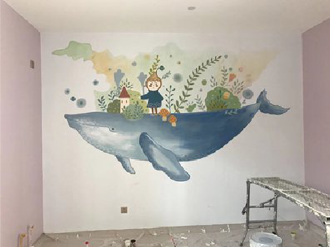 原阳县手绘墙的特点及优势。